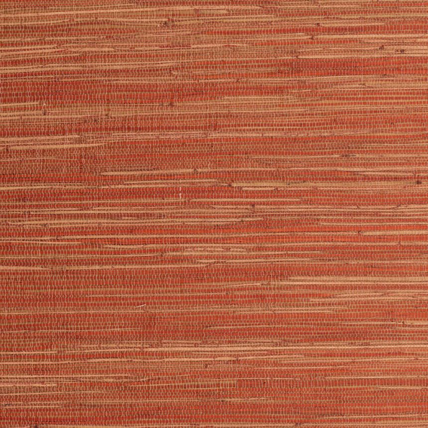 Přirodní rohož na vliesovém podkladu, oranžová, hnědá, RIC403, Serica, Masureel