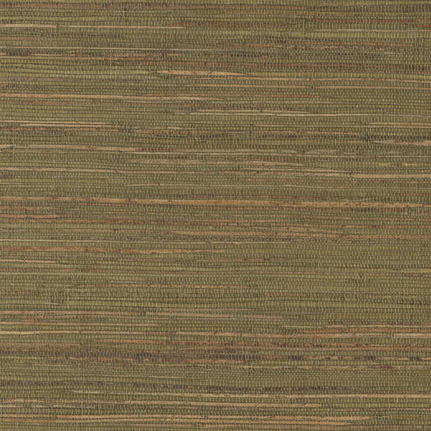 Přirodní rohož na vliesovém podkladu, zelená, hnědá, RIC404, Serica, Masureel