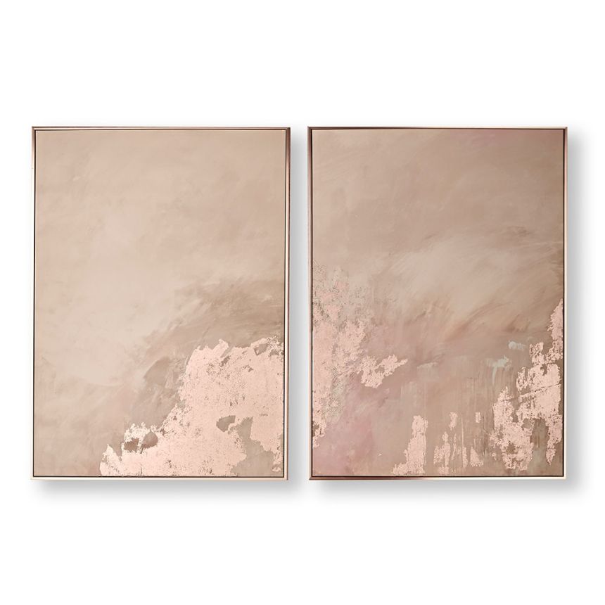 Set obrazů 105877, Rose Gold Serenity, Wall Art, Graham & Brown