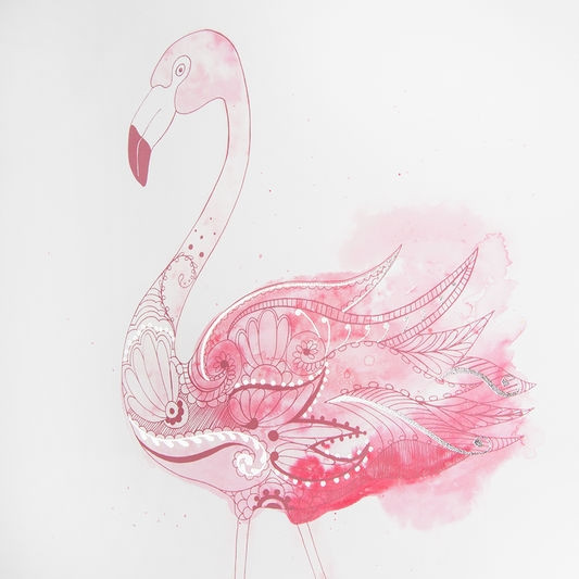 Tištěný obraz 105874, Fabulous Flamingo, Plameňák, Wall Art, Graham & Brown