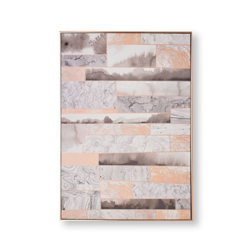 Rámovaný obraz Rose Gold Quartz Dimension 104020, Wall Art, Graham Brown
