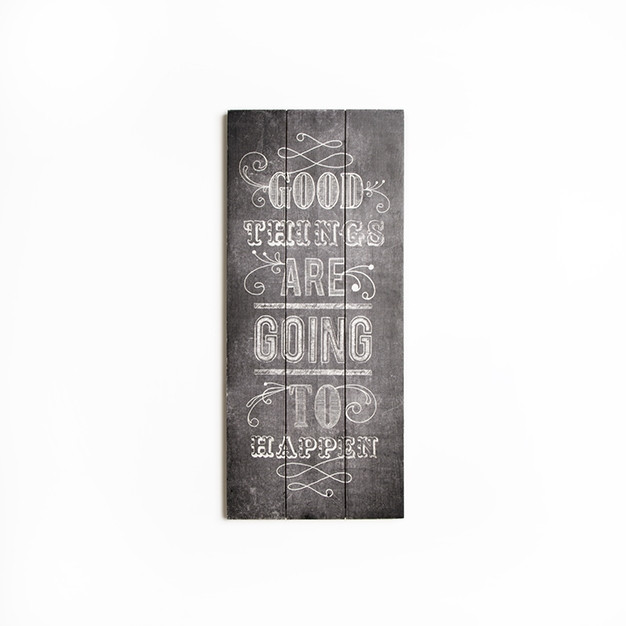 Dřevotisk 42-243, Good Things Print On Wood, Wall Art, Graham Brown