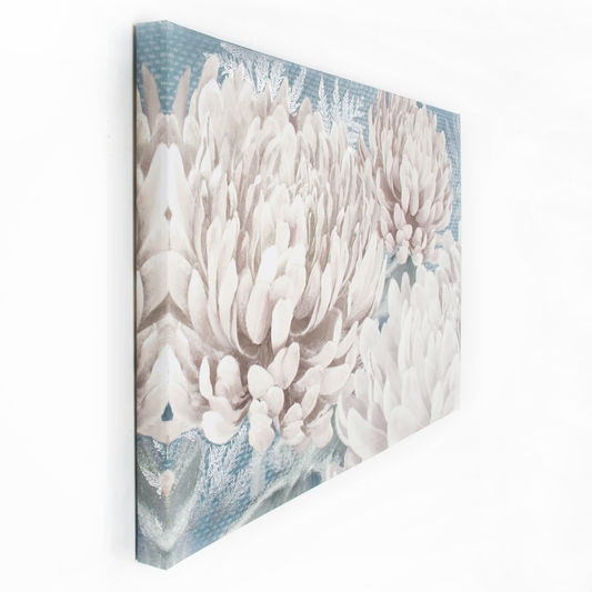 Bezrámový obraz Květy, Teal Bloom 41-713, Wall Art