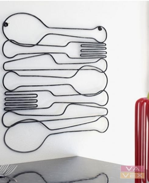 Kovová dekorace 41-220, Dinner Time, Wall Art, Graham Brown