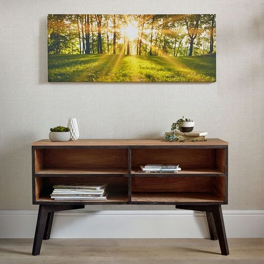 Tištěný obraz Les ve slunci 105887, Tranquil Forest Fields, Wall Art, Graham & Brown