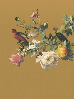 Vliesová obrazová tapeta Květiny, Papoušci 307403, 210 x 280 cm, Museum, Eijffinger