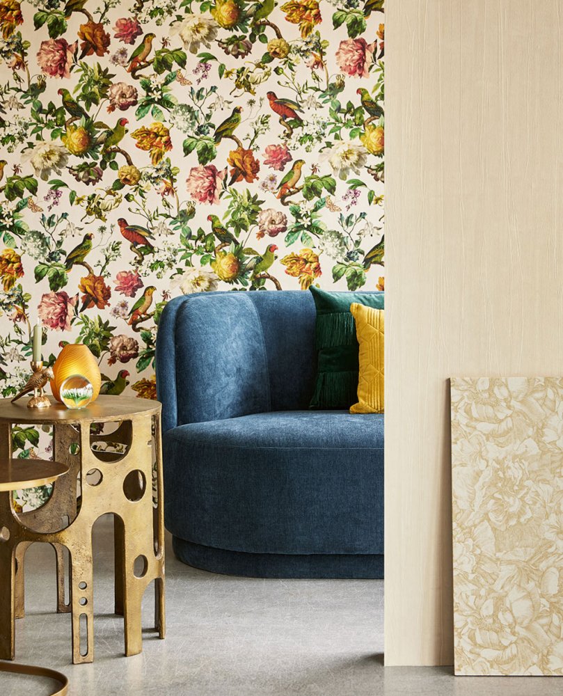 Luxusní vliesová tapeta na zeď Ptáci, Květiny, 307301, Museum, Eijffinger