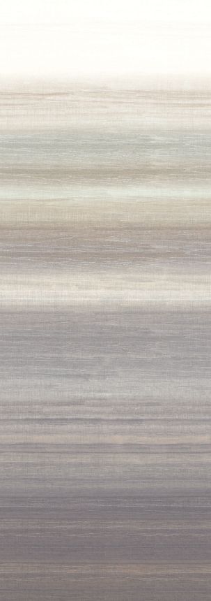 Vliesová obrazová tapeta na zeď, imitace látky, šedá, béžová, pruhy, DGRIC202-260 Serica Masureel