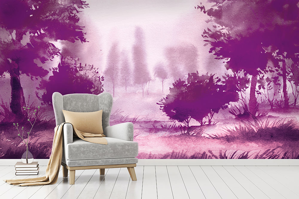 Fototapety na míru, Akvarel, příroda, stromy, 1004, My Dream, Vavex