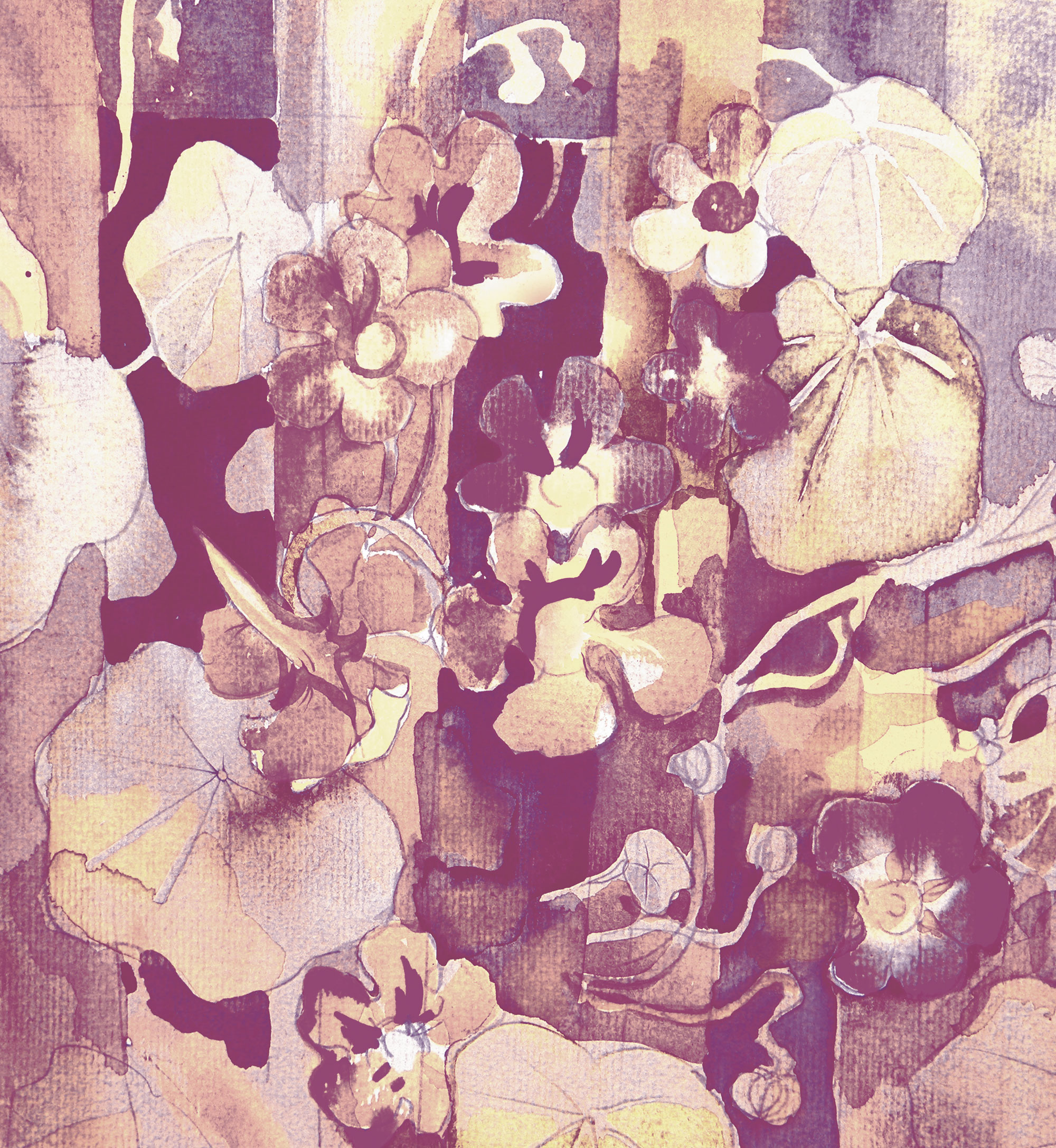 Fototapety na míru, Akvarel, květiny, 1006, My Dream, Vavex