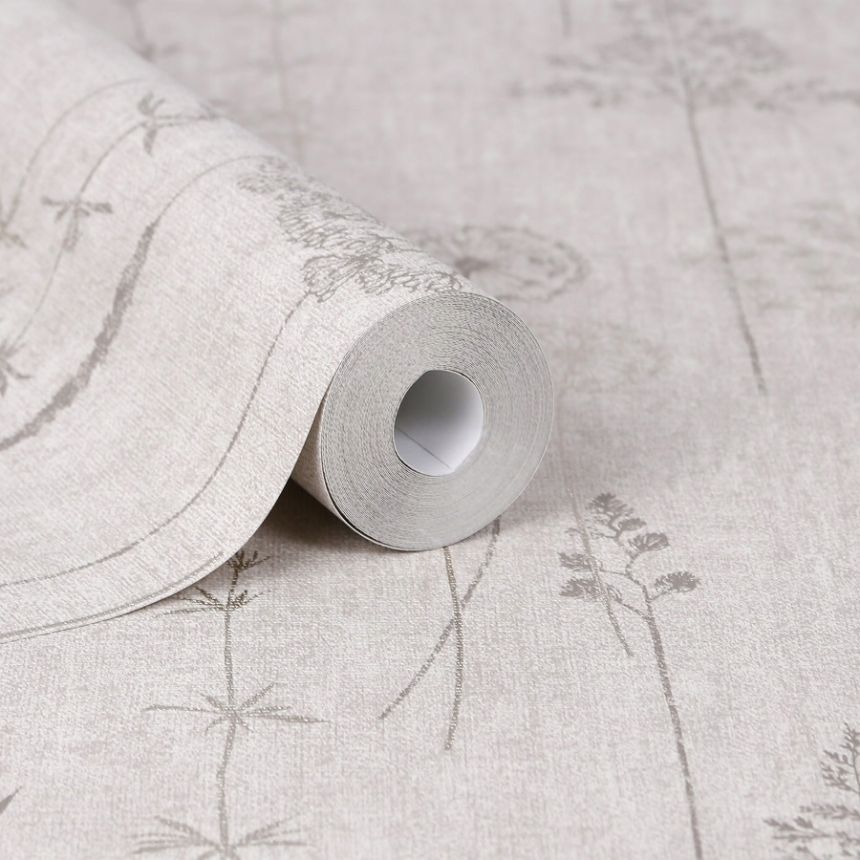 Vliesová tapeta na zeď,  béžová, luční květiny a trávy, 104887, Simplicity, Graham Brown