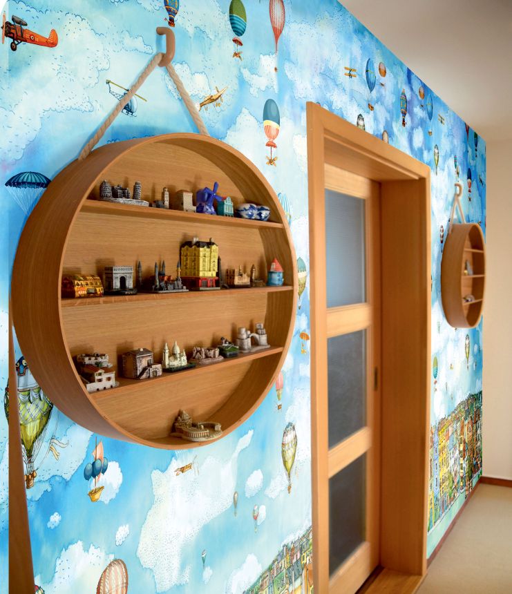 Fototapety na míru, Balony, vzducholodě, letadla nad městem, 6014, Imaginum, Vavex