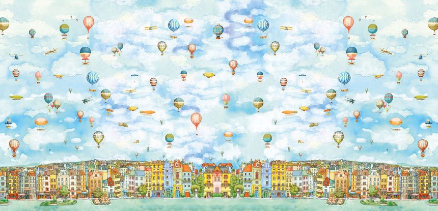 Fototapety na míru, Balony, vzducholodě, letadla nad městem, 6014, Imaginum, Vavex