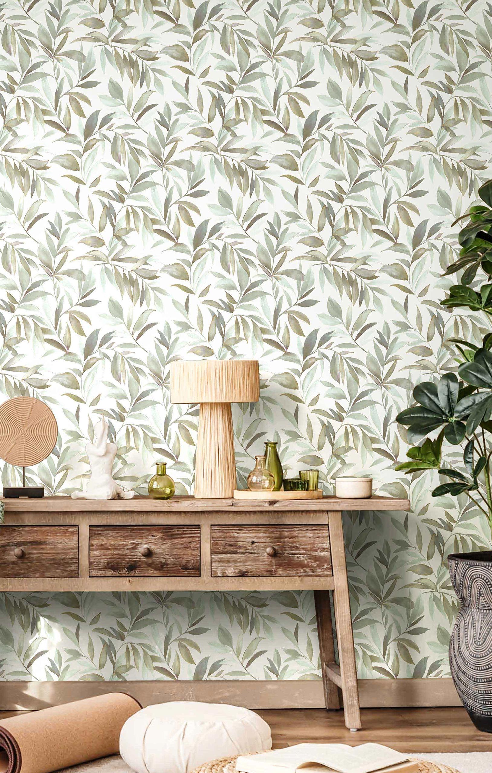 Vliesová tapeta na zeď, zelená, listy, 2000, Rio, Parato by Cristiana Masi