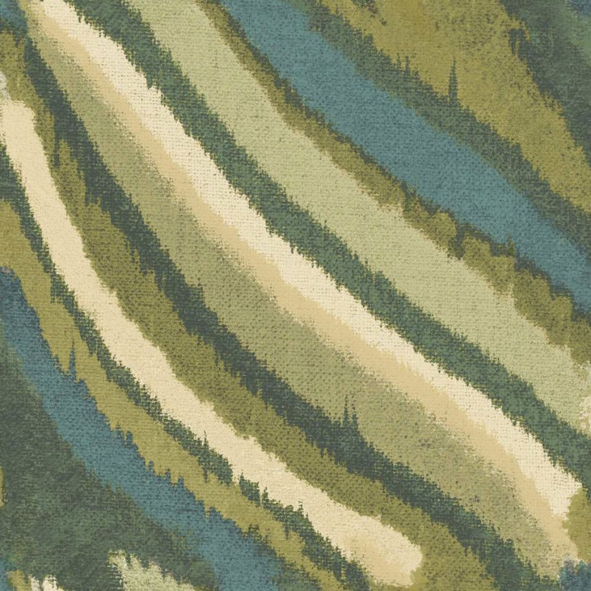 Vliesová tapeta na zeď, zelená, imitace látky, 2027, Rio, Parato by Cristiana Masi