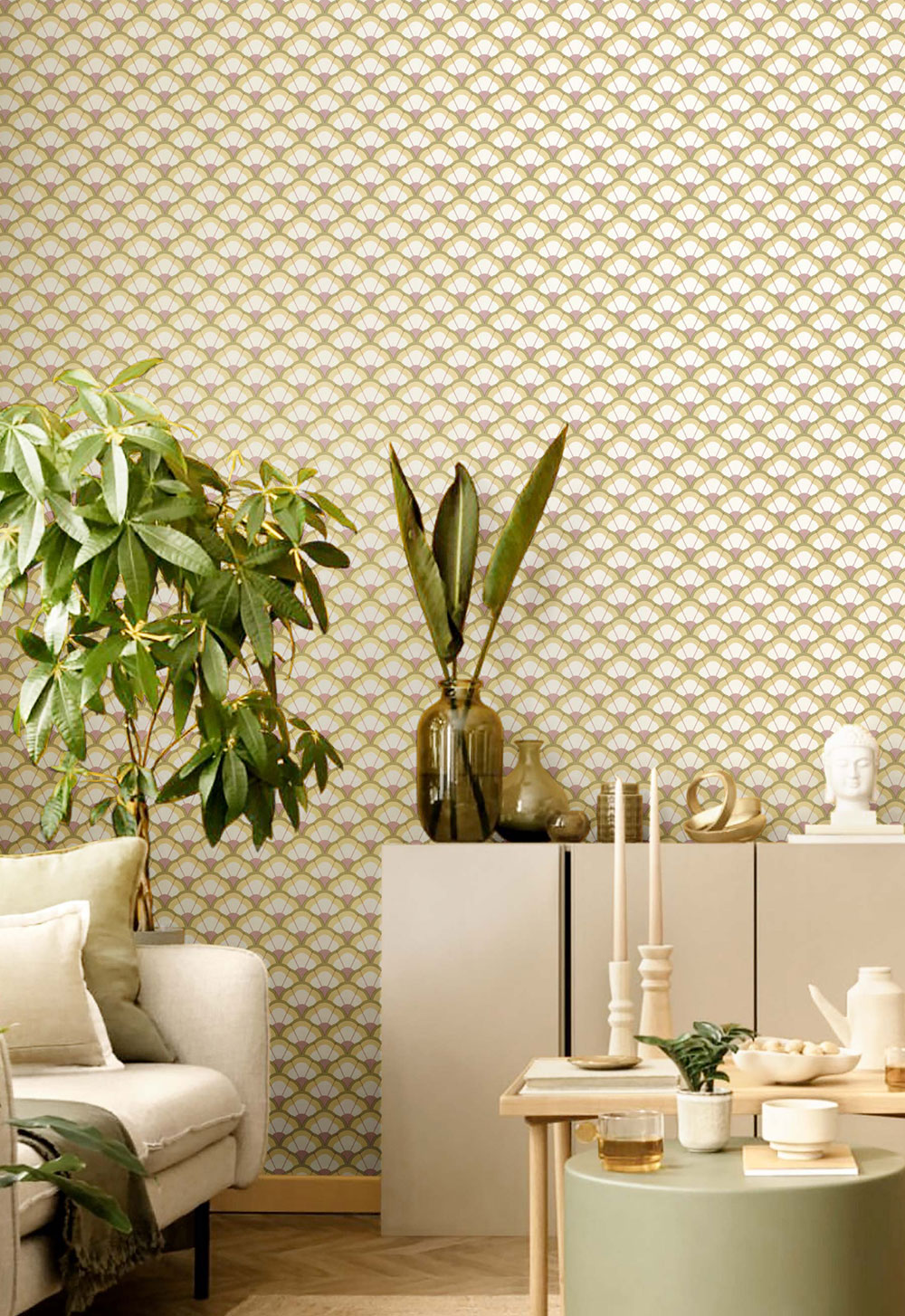 Vliesová tapeta na zeď, květiny, okrovo-fialová, 2041, Rio, Parato by Cristiana Masi