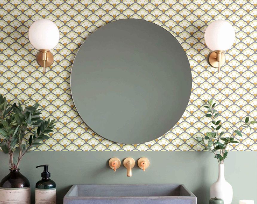 Vliesová tapeta na zeď, květiny, béžovo-modrá, 2042, Rio, Parato by Cristiana Masi