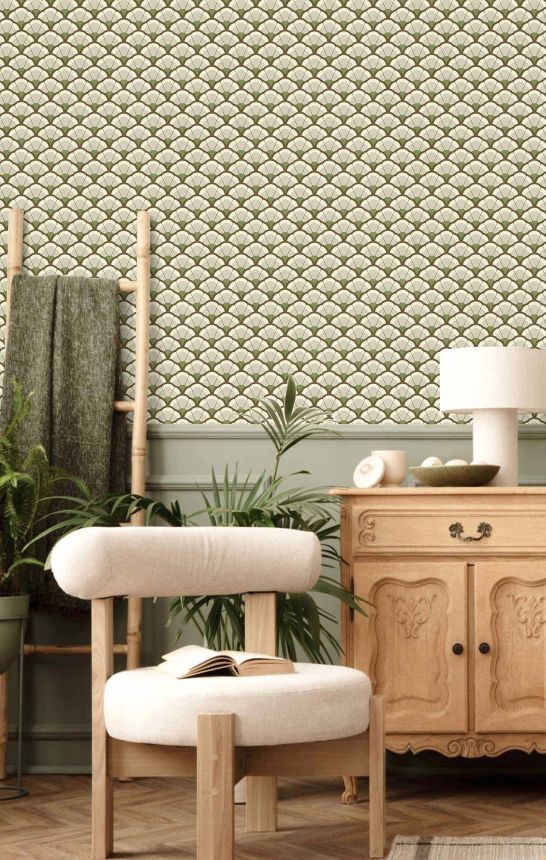 Vliesová tapeta na zeď, květiny, šedo-zelená, 2043, Rio, Parato by Cristiana Masi