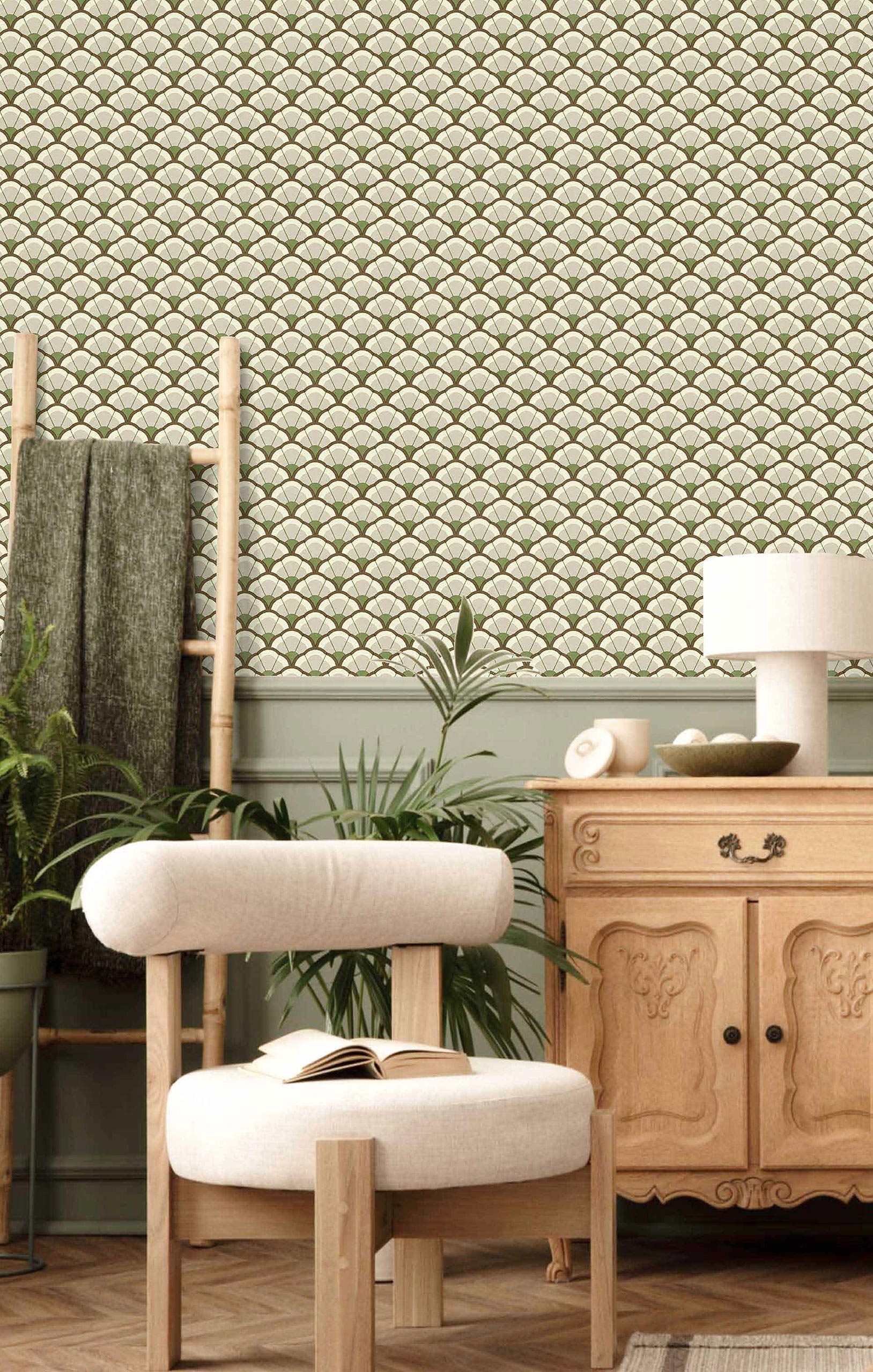 Vliesová tapeta na zeď, květiny, šedo-zelená, 2043, Rio, Parato by Cristiana Masi