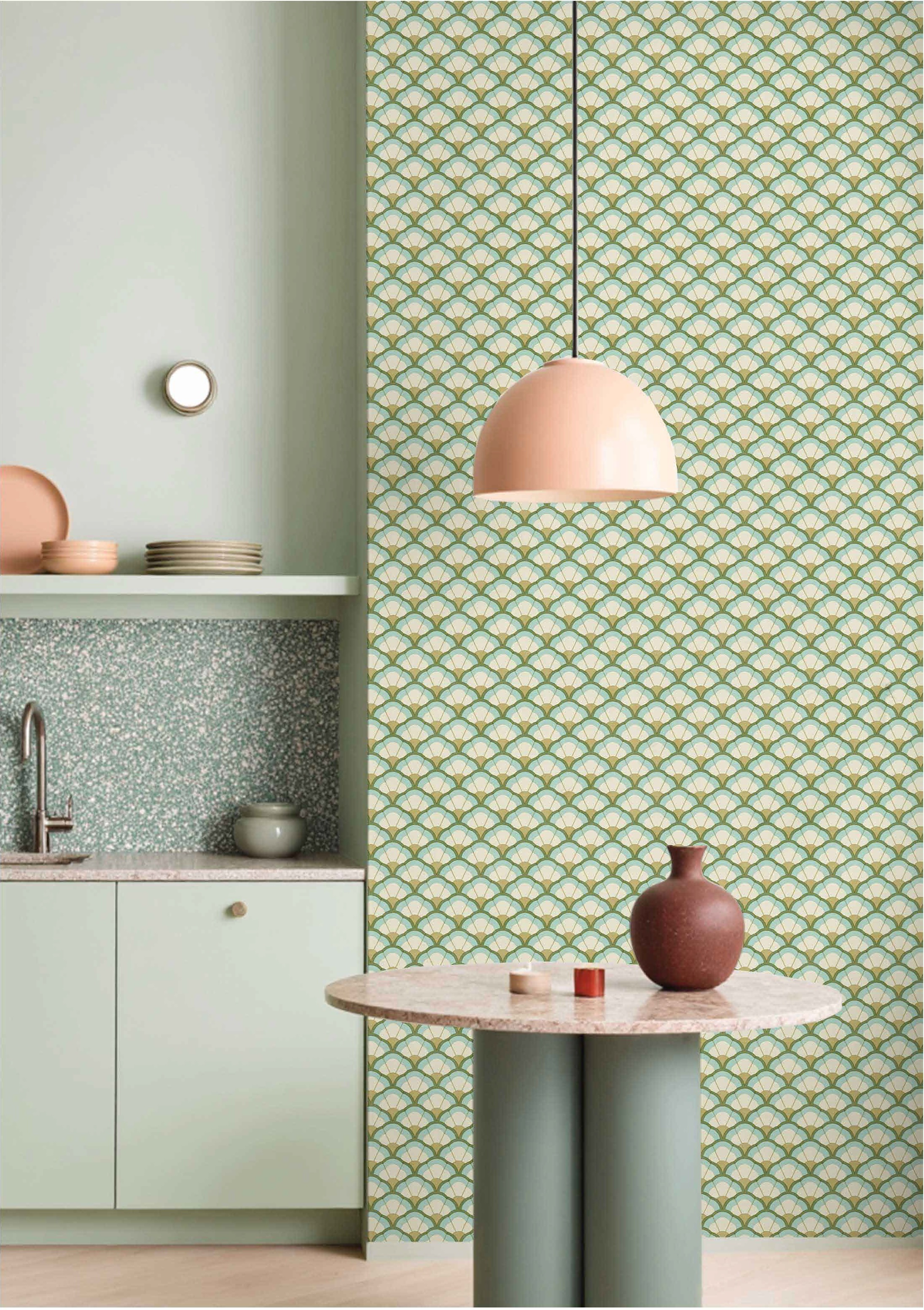 Vliesová tapeta na zeď, květiny, zeleno-béžová, 2044, Rio, Parato by Cristiana Masi