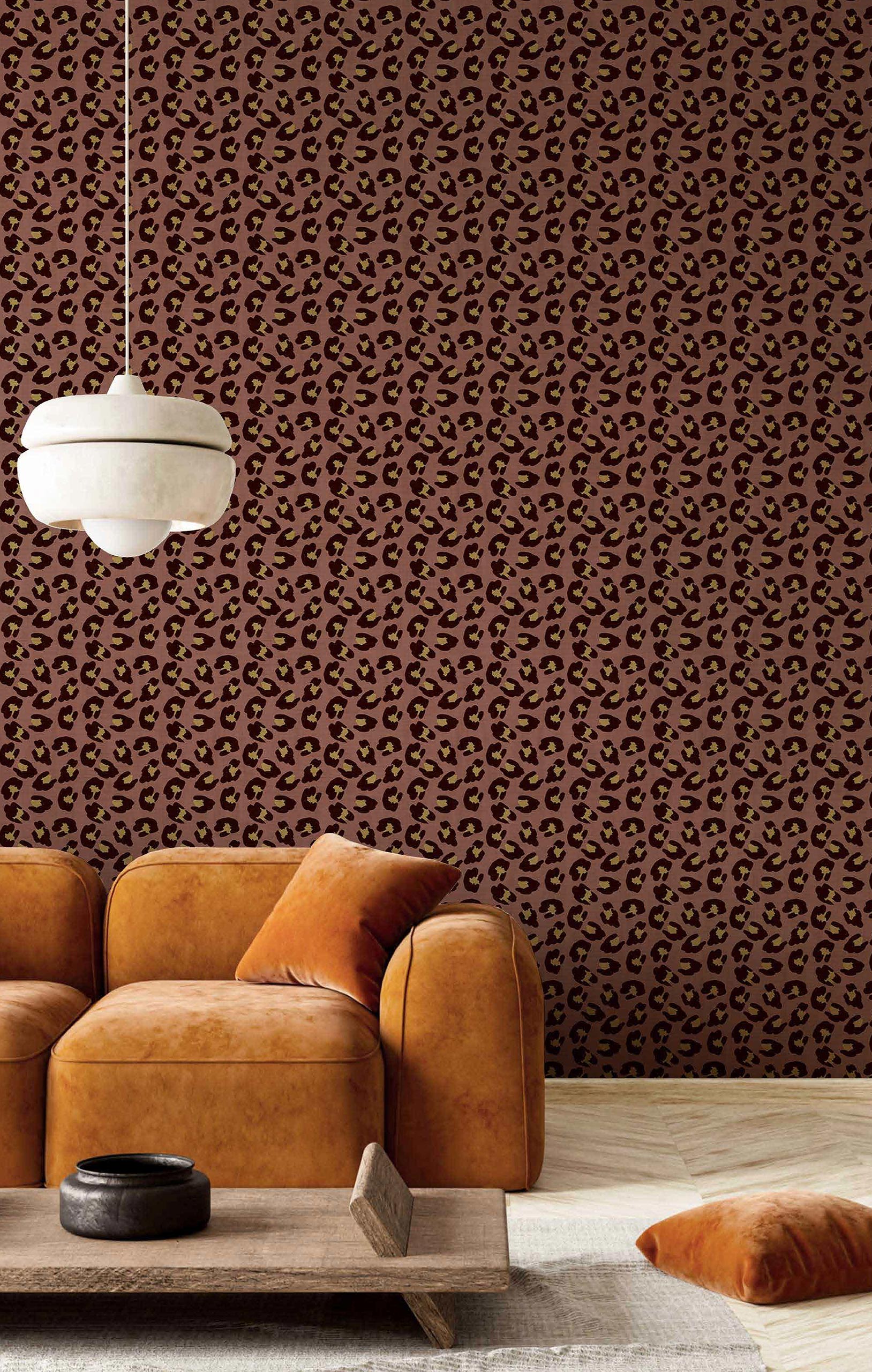 Vliesová tapeta na zeď, fialová, vzor kůže leoparda, 2048, Rio, Parato by Cristiana Masi