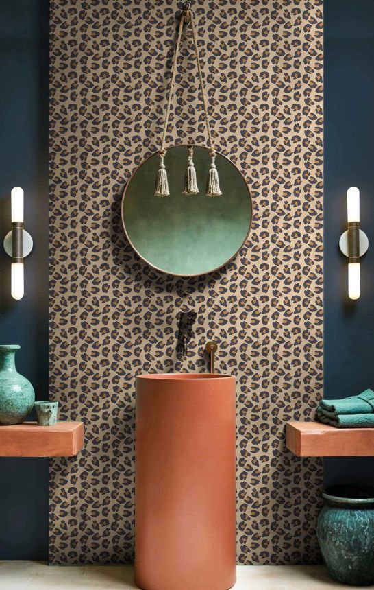 Vliesová tapeta na zeď, hnědá, vzor kůže leoparda, 2049, Rio, Parato by Cristiana Masi