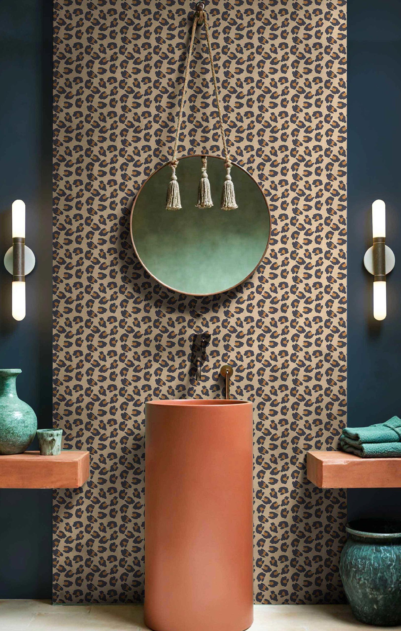 Vliesová tapeta na zeď, hnědá, vzor kůže leoparda, 2049, Rio, Parato by Cristiana Masi