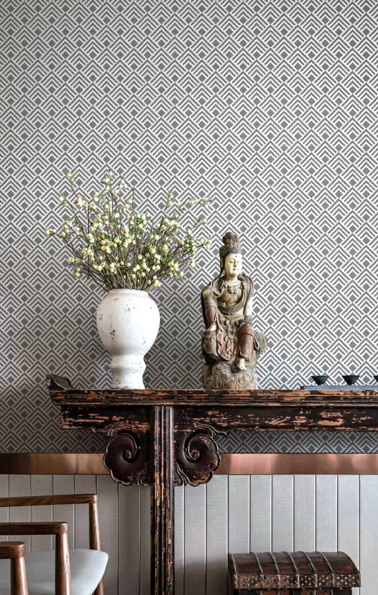 Geometrická vliesová tapeta na zeď, šedá, 2052, Rio, Parato by Cristiana Masi