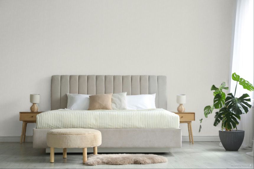 Vliesová tapeta na zeď, imitace látky, bílá / ecru, 2060, Rio, Parato by Cristiana Masi