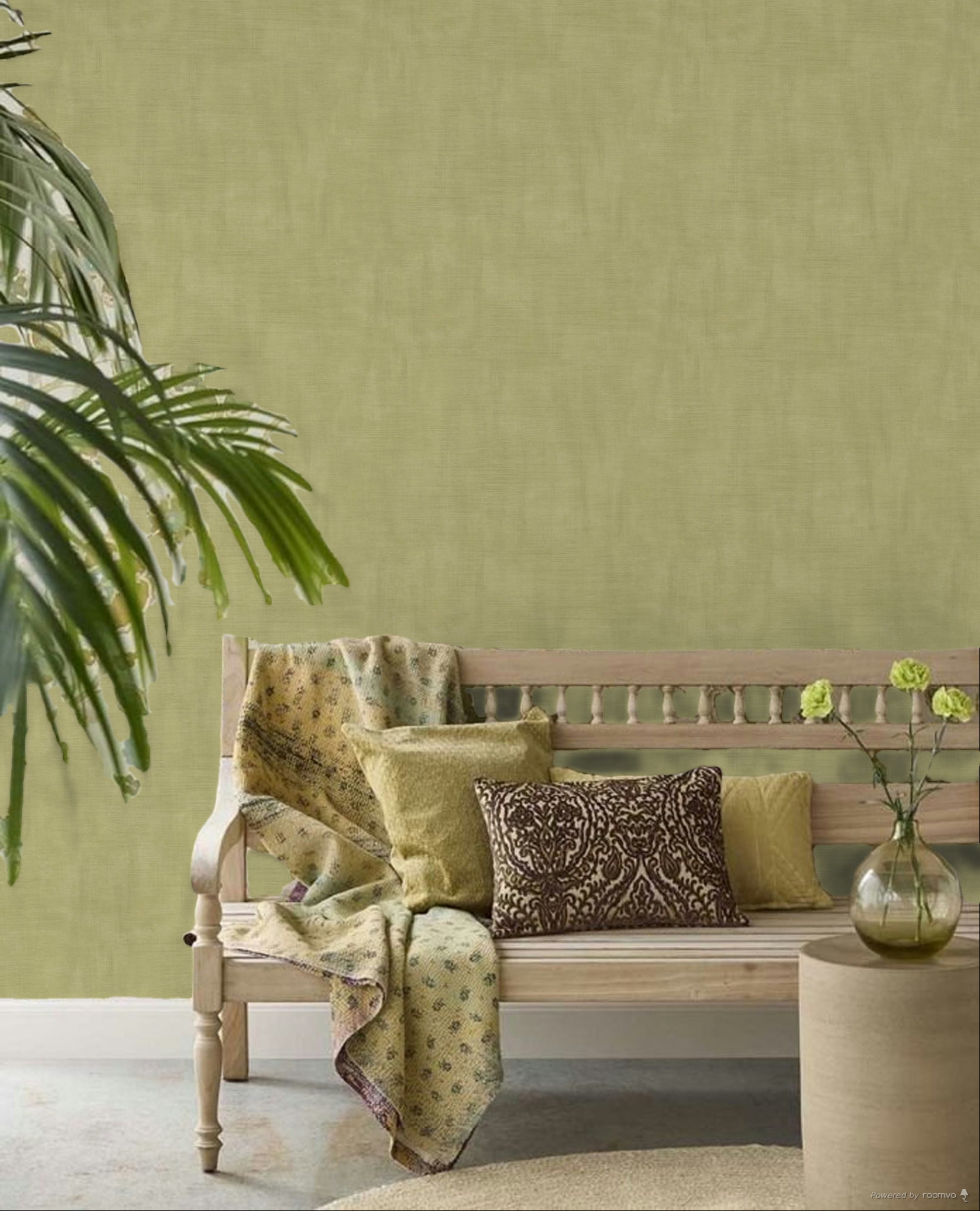 Vliesová tapeta na zeď, imitace látky, zelená, 2065, Rio, Parato by Cristiana Masi