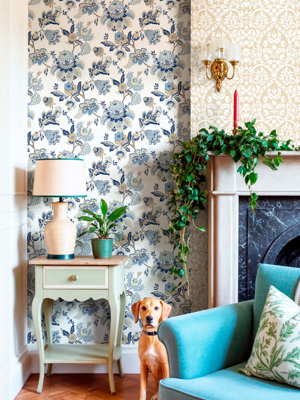 Vliesová tapeta na zeď, modrá, květiny, 8303, Blooming Garden 2, Parato by Cristiana Masi