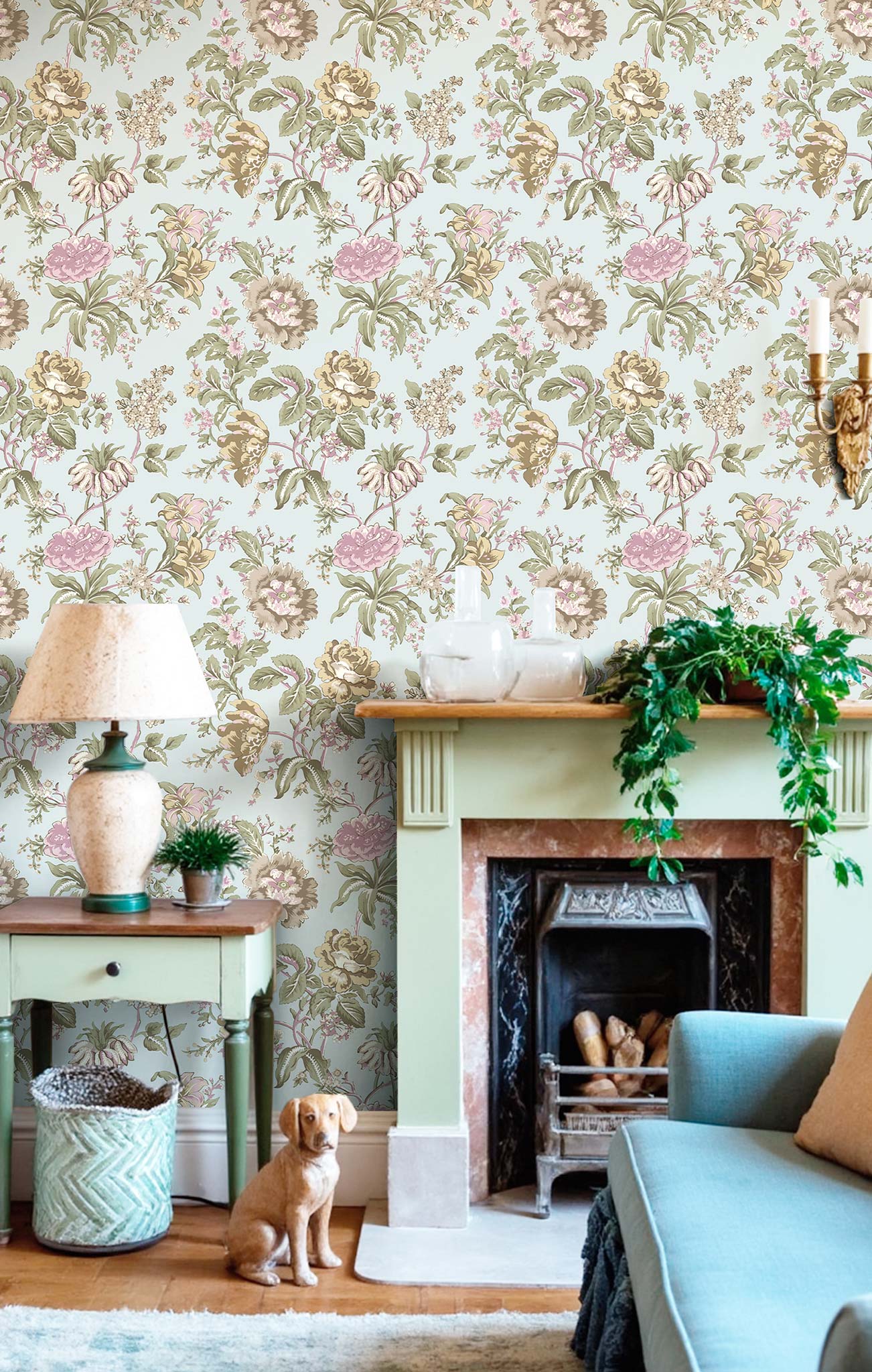 Vliesová tapeta na zeď, modrá, květiny, 8307, Blooming Garden 2, Parato by Cristiana Masi