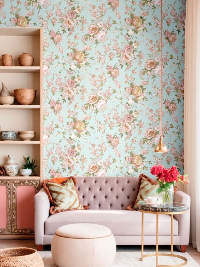 Vliesová tapeta na zeď, modrá, květiny, 8311, Blooming Garden 2, Parato by Cristiana Masi