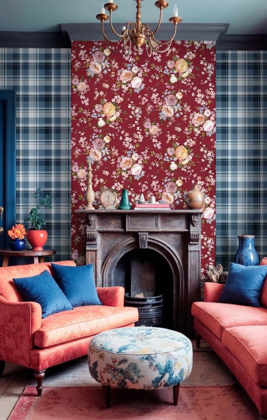 Vliesová tapeta na zeď, červená, květiny, 8312, Blooming Garden 2, Parato by Cristiana Masi