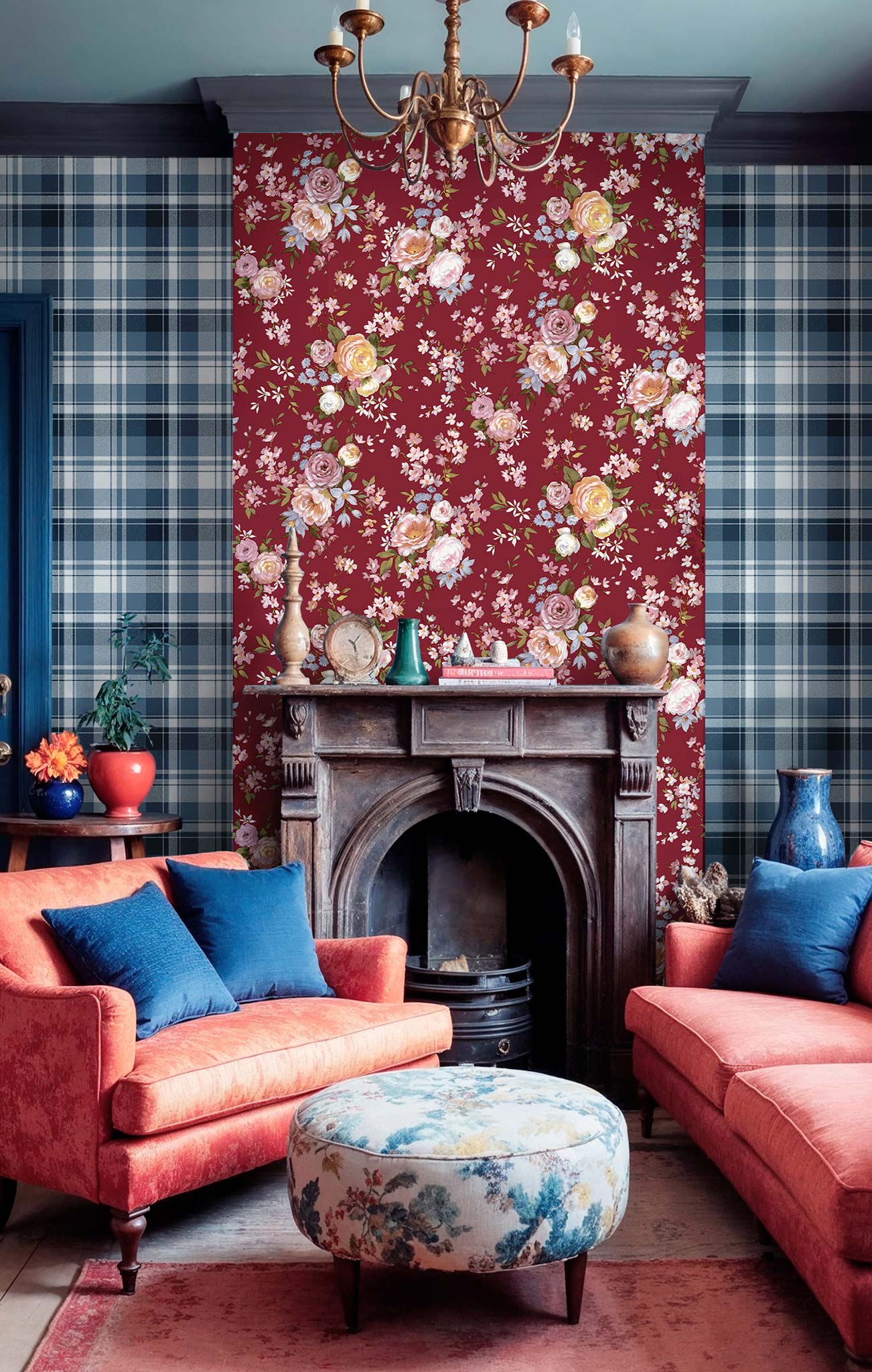 Vliesová tapeta na zeď, červená, květiny, 8312, Blooming Garden 2, Parato by Cristiana Masi