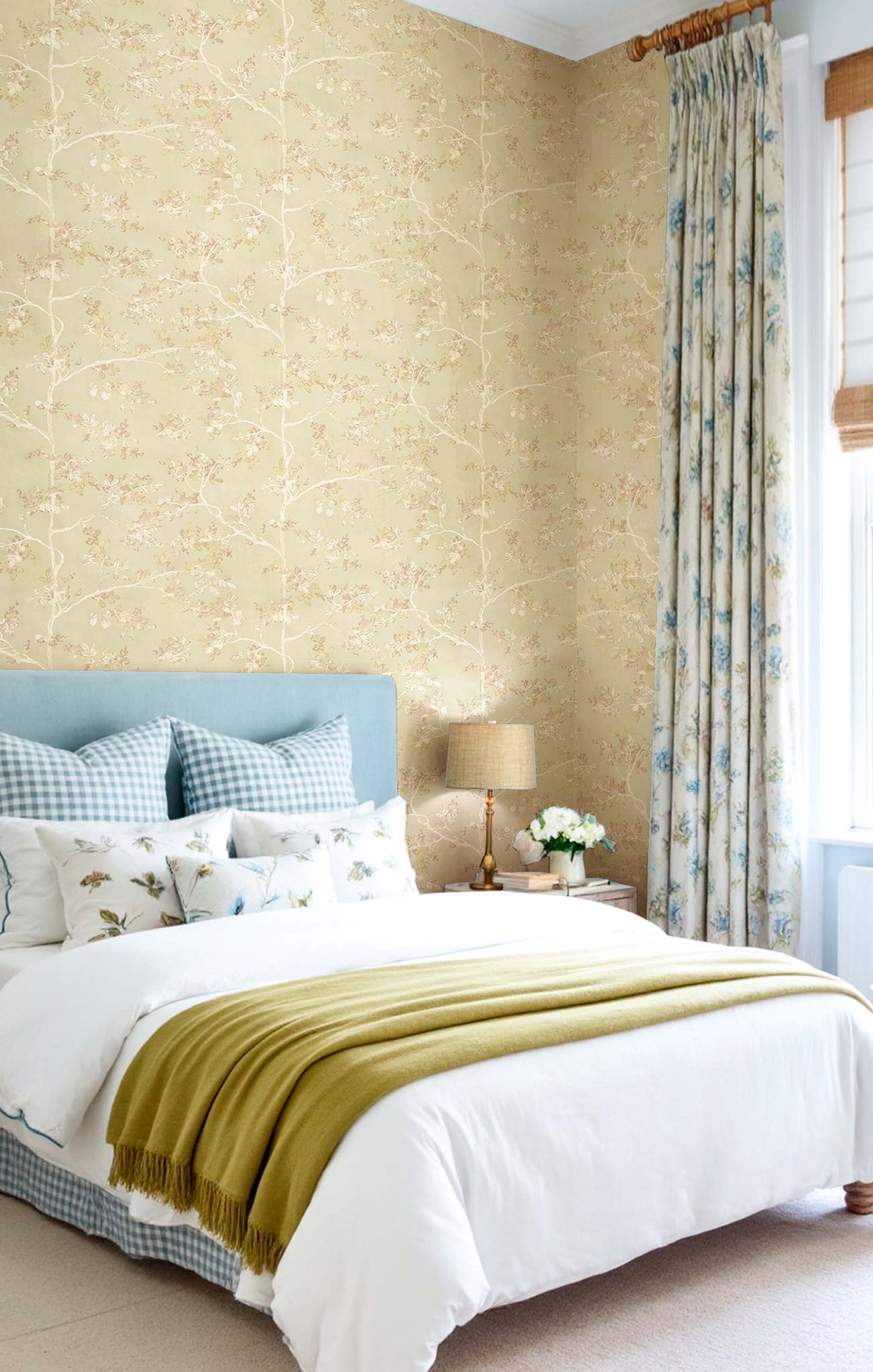 Vliesová tapeta na zeď, béžová, stromy, listy, 8320, Blooming Garden 2, Parato by Cristiana Masi