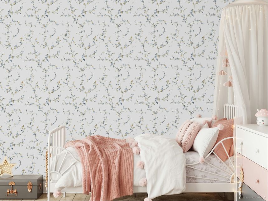 Vliesová tapeta na zeď, modrá, květiny, 8336, Blooming Garden 2, Parato by Cristiana Masi