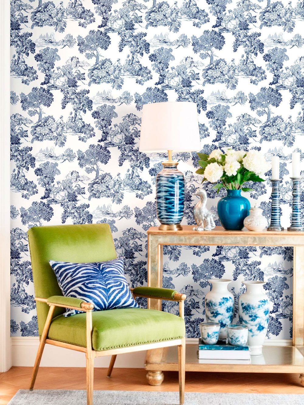 Vliesová tapeta na zeď, modrá, romantická, 8342, Blooming Garden 2, Parato by Cristiana Masi