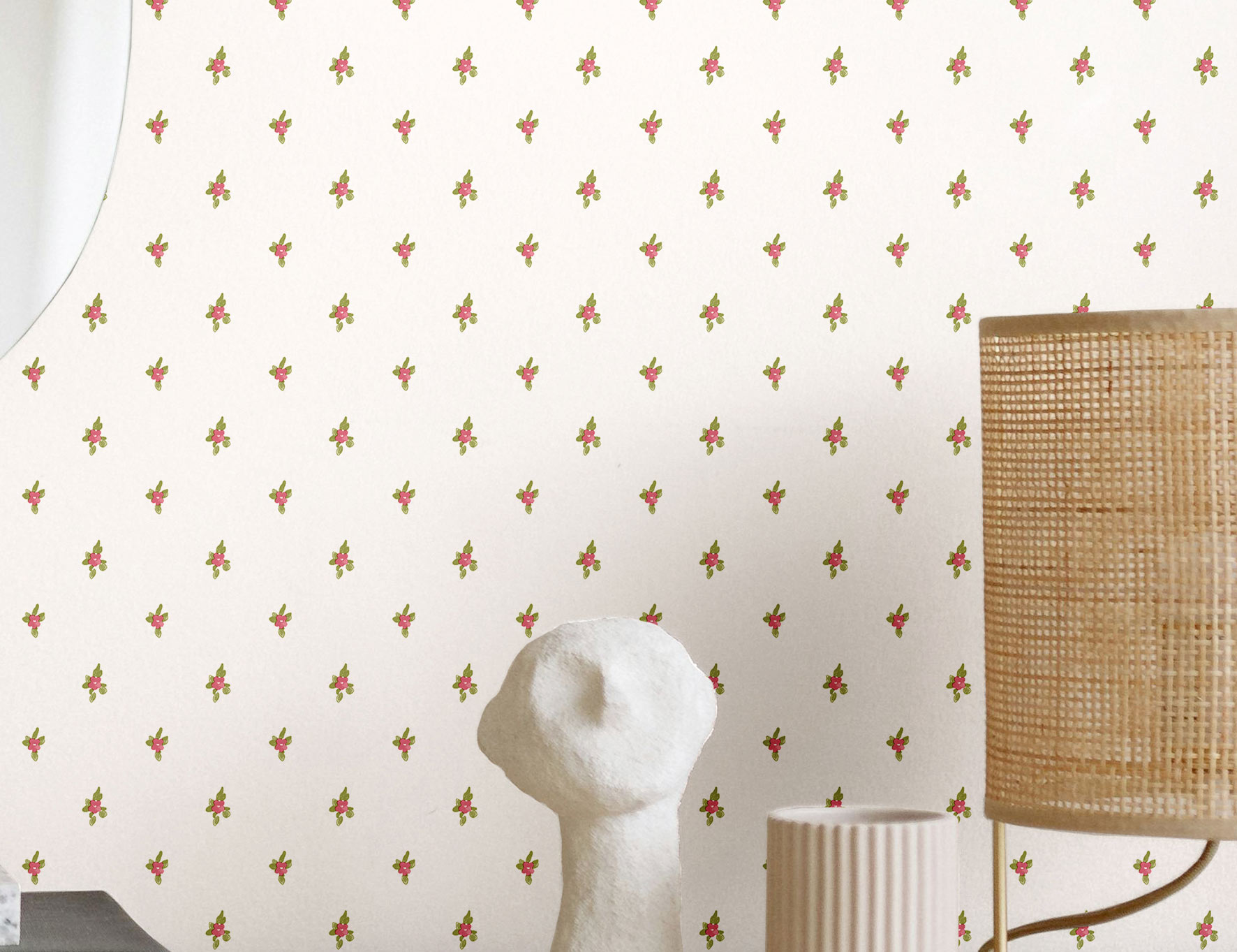 Vliesová tapeta na zeď, zeleno-červená, květiny, 8368, Blooming Garden 2, Parato by Cristiana Masi