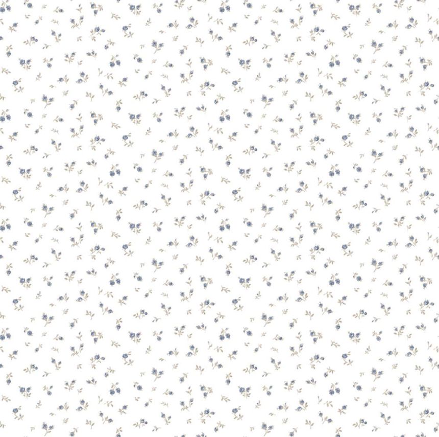 Vliesová tapeta na zeď, modro-hnědá, květiny, 8372, Blooming Garden 2, Parato by Cristiana Masi