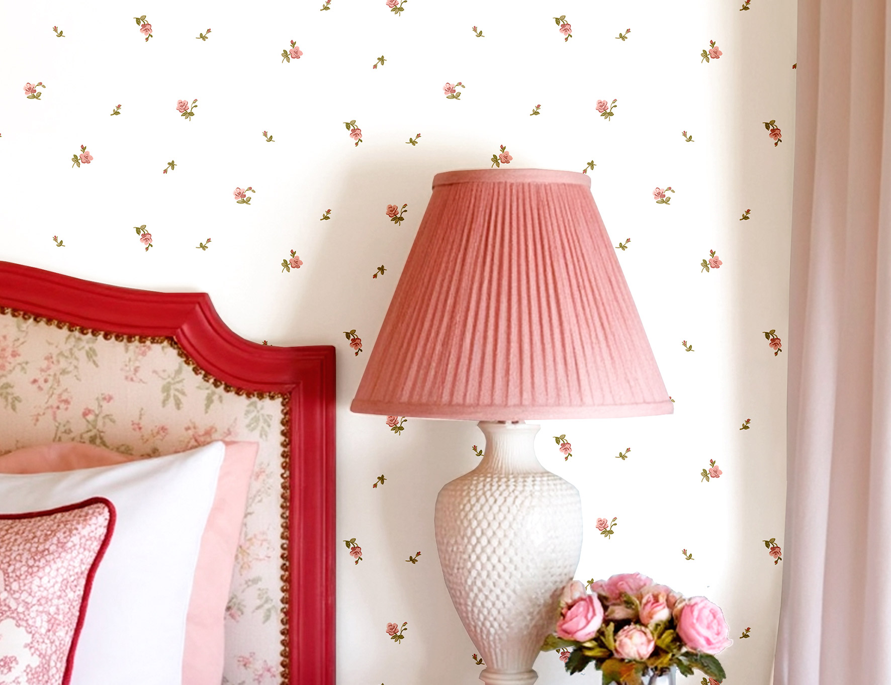 Vliesová tapeta na zeď, zeleno-růžová, květiny, 8374, Blooming Garden 2, Parato by Cristiana Masi