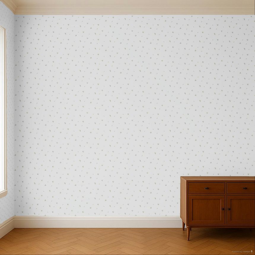 Vliesová tapeta na zeď, zeleno-modrá, květiny, 8375, Blooming Garden 2, Parato by Cristiana Masi