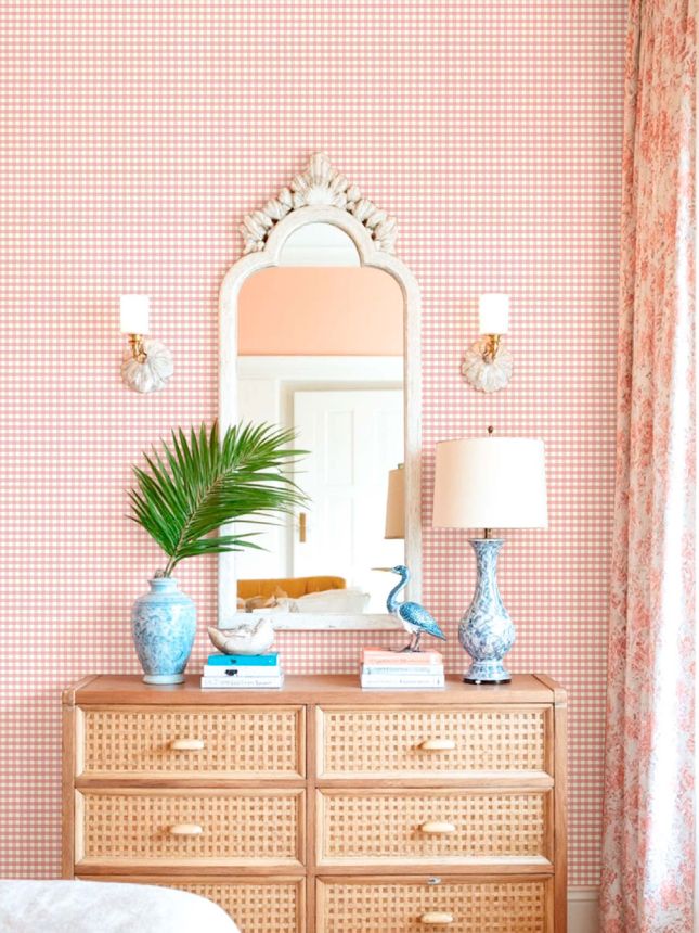 Vliesová tapeta na zeď, růžová, imitace látky, 8394, Blooming Garden 2, Parato by Cristiana Masi