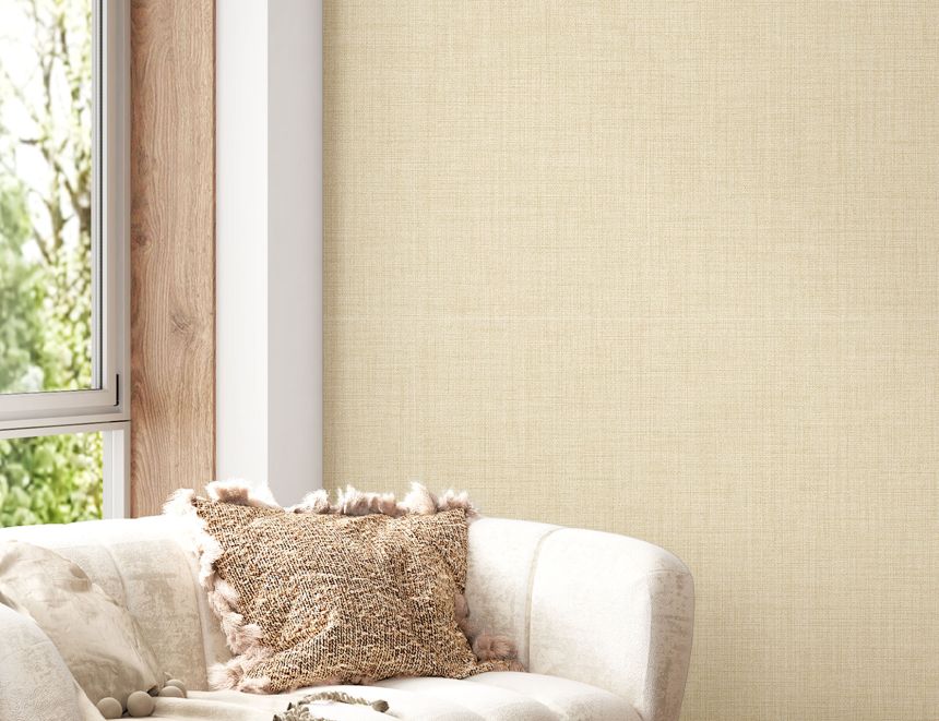 Vliesová tapeta na zeď, okrová, imitace látky, 8398, Blooming Garden 2, Parato by Cristiana Masi