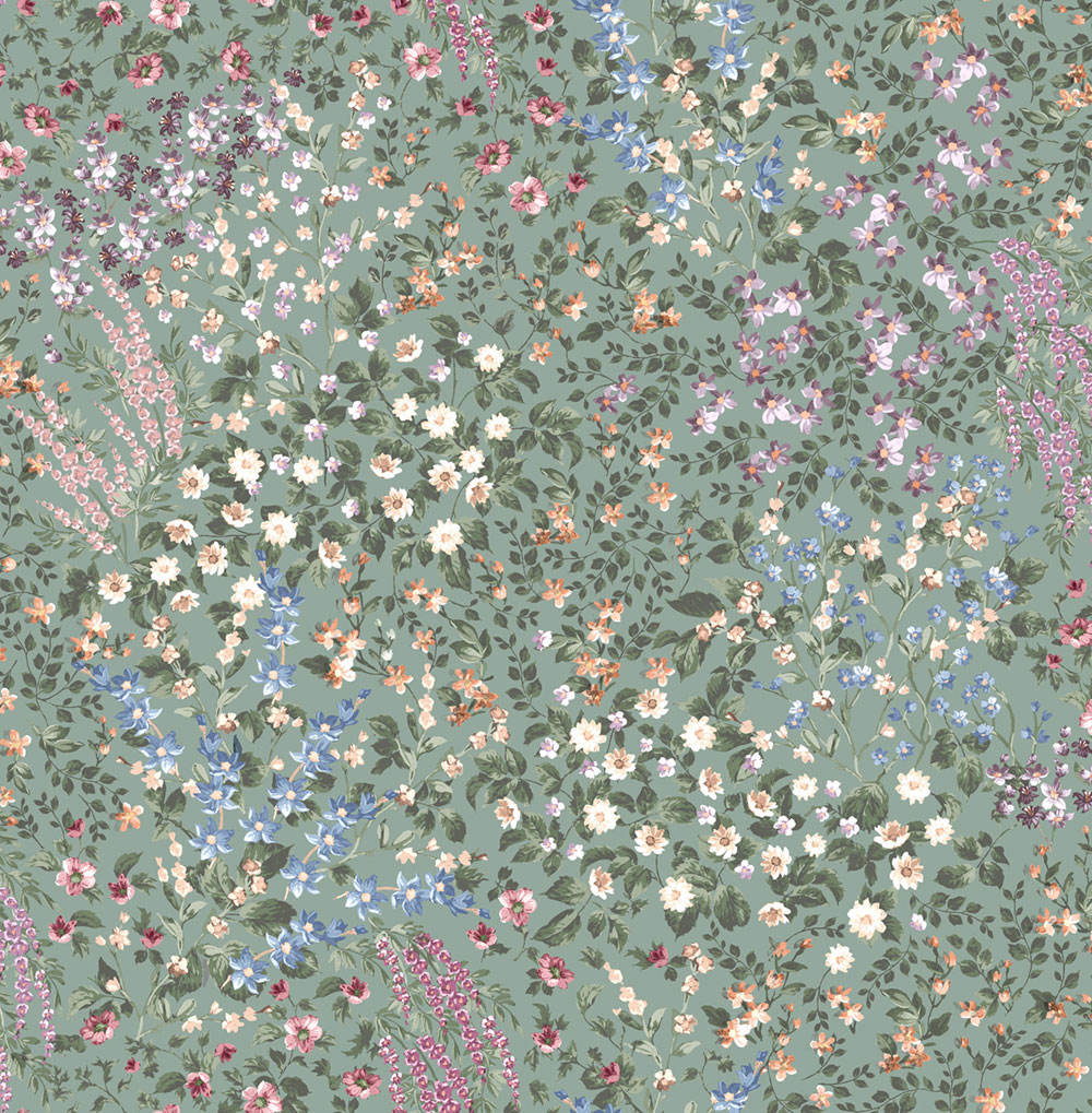 Vliesová tapeta na zeď, zelená, květiny, 142352, Allurium, Graham Brown Premium