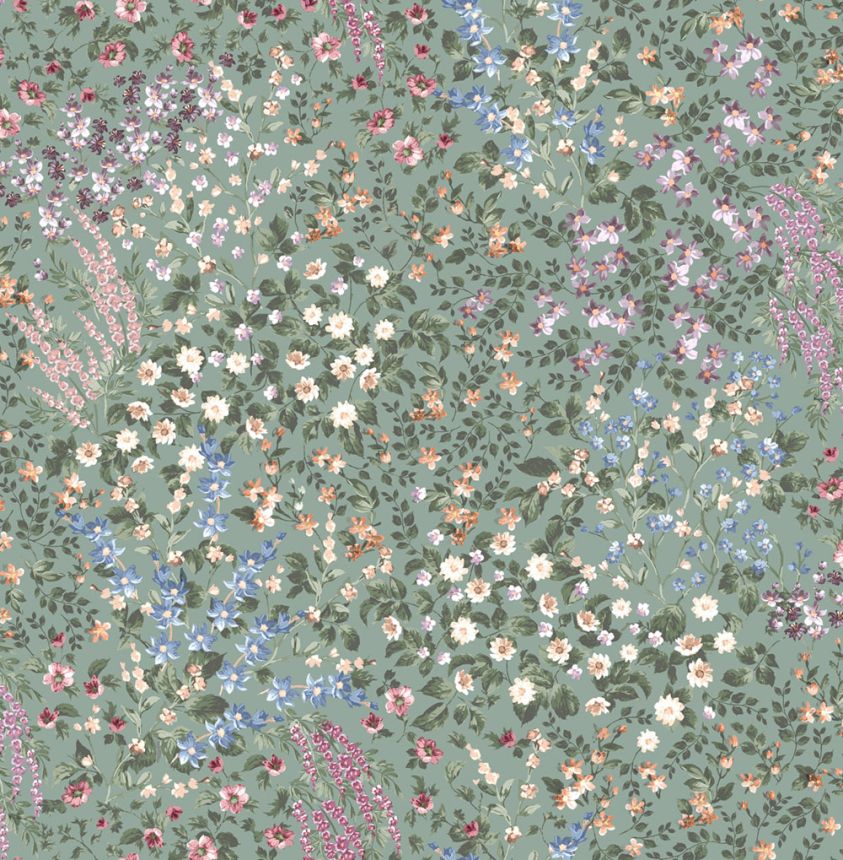 Vliesová tapeta na zeď, zelená, květiny, 142352, Allurium, Graham Brown Premium