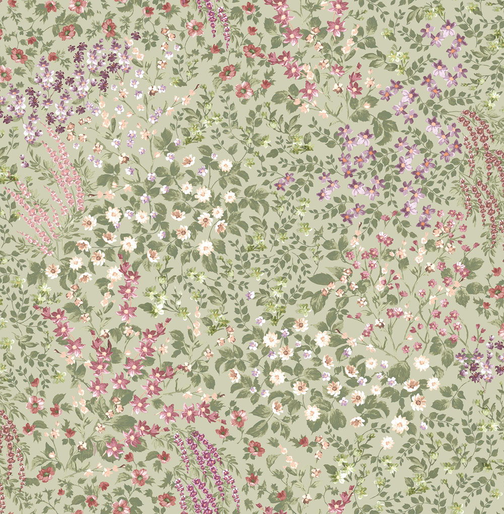 Vliesová tapeta na zeď, zelená, květiny, 142355, Allurium, Graham Brown Premium