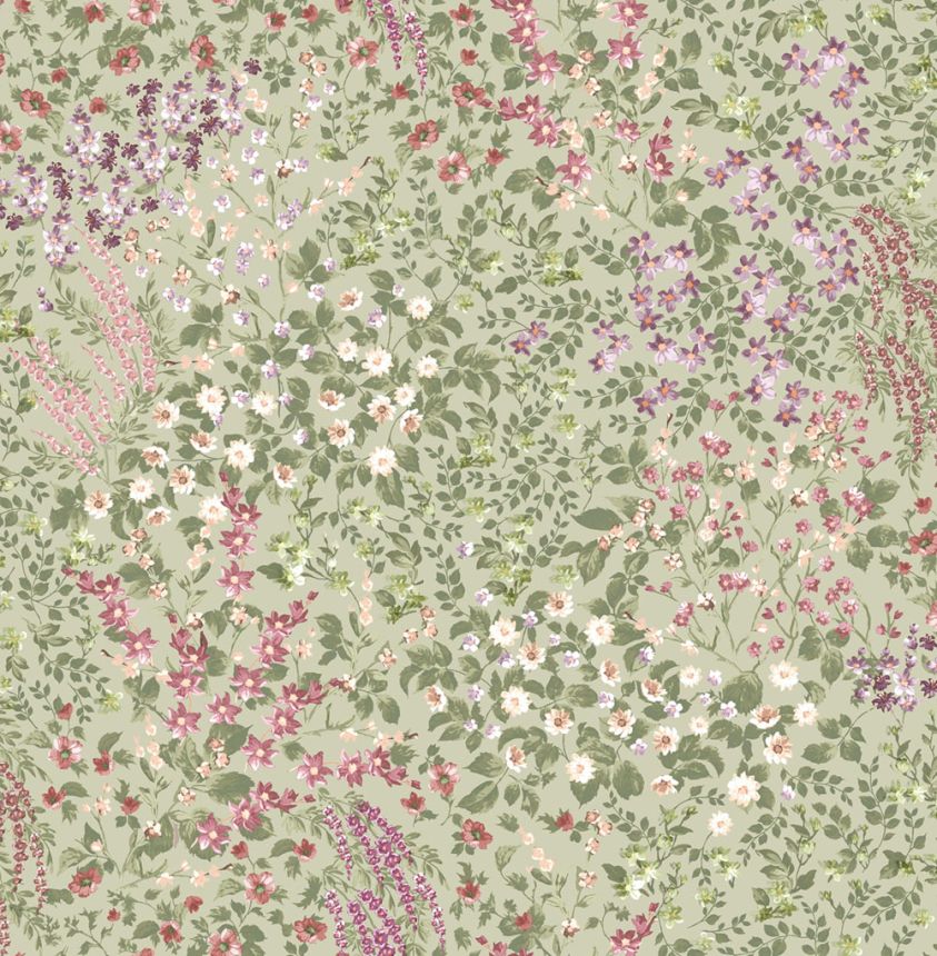 Vliesová tapeta na zeď, zelená, květiny, 142355, Allurium, Graham Brown Premium