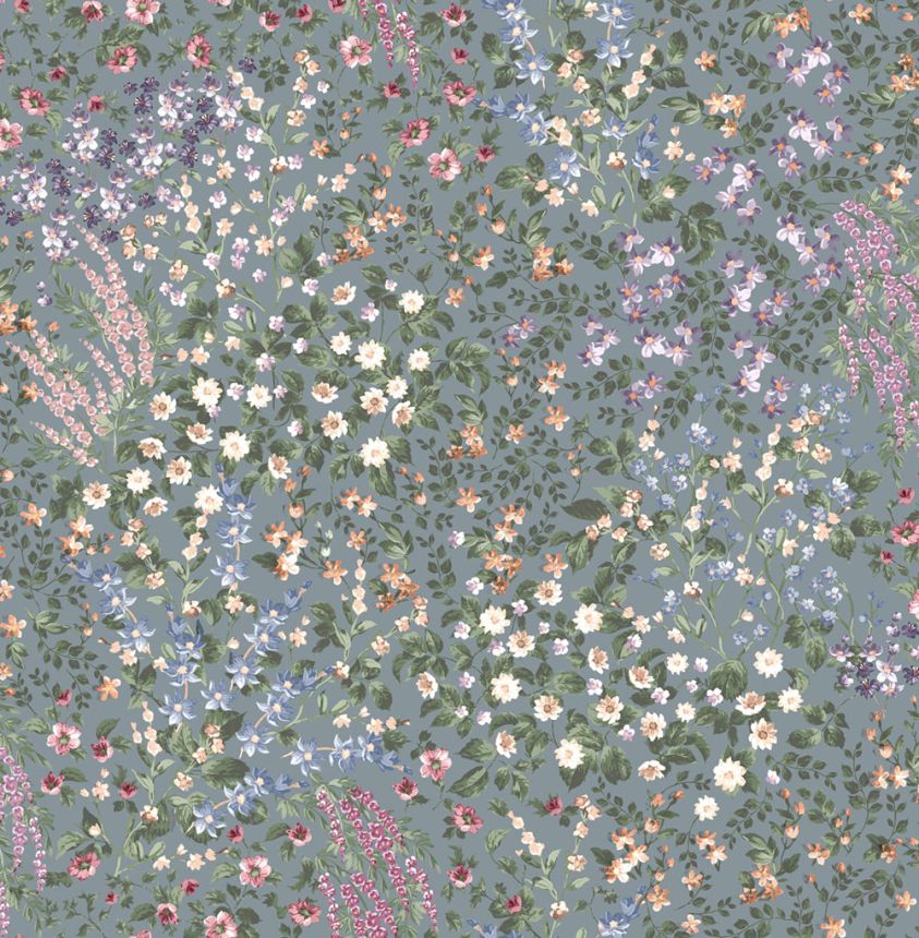 Vliesová tapeta na zeď, modrá, květiny, 142358, Allurium, Graham Brown Premium