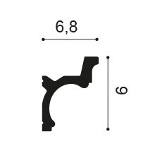 Stropní lišta C328, 200x6,8x9cm, Orac Decor